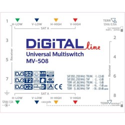 Πολυδιακόπτης Digital Line 5/8 MV-508