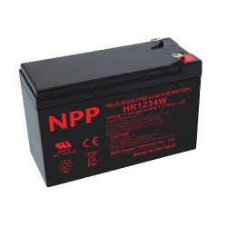 ΜΠΑΤΑΡΙΑ ΜΟΛΥΒΔΟΥ NPP 12V 9AhHR1234W ΓΙΑ UPS 