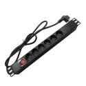 ΠΟΛΥΠΡΙΖΟ ΓΙΑ RACK 19" 6 ΘΕΣΕΩΝ ΑΛΟΥΜΙΝΙΟΥ - ACCES12