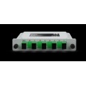 Unifiber™ 4-way optical splitter cassette, SC/APC (5891)