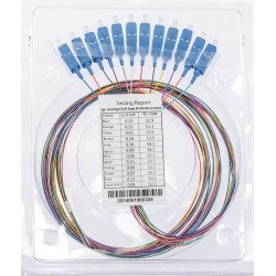 12 Color Pigtails SC/UPC 0,9 mm 