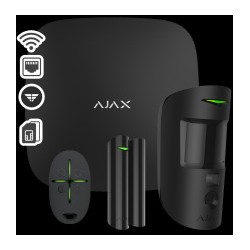 AJAX SYSTEMS - STARTER KIT CAM PLUS ΜΑΥΡΟ