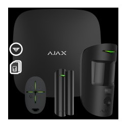 AJAX SYSTEMS - STARTER KIT CAM ΜΑΥΡΟ
