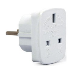 Adaptor μετατροπής Αγγλικής πρίζας σε σούκο (Schuko)