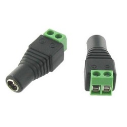 Θηλυκό φις DC (2.1/5.5mm) με κλέμα